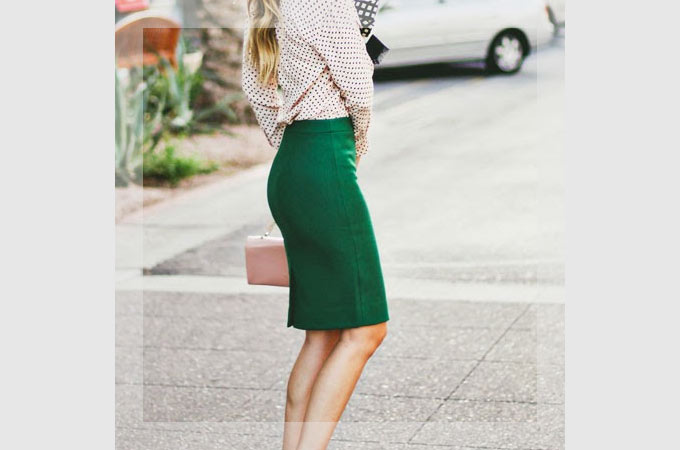 緑 グリーン スカート 合う色 - おしゃれな着こなし : レディース 